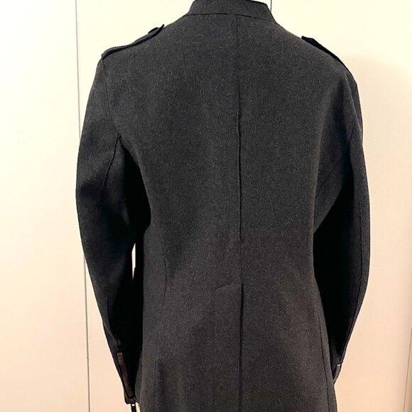 Burberry dark grey military jacket with zip sleeves this is a rare find! - Picture 2 of 15